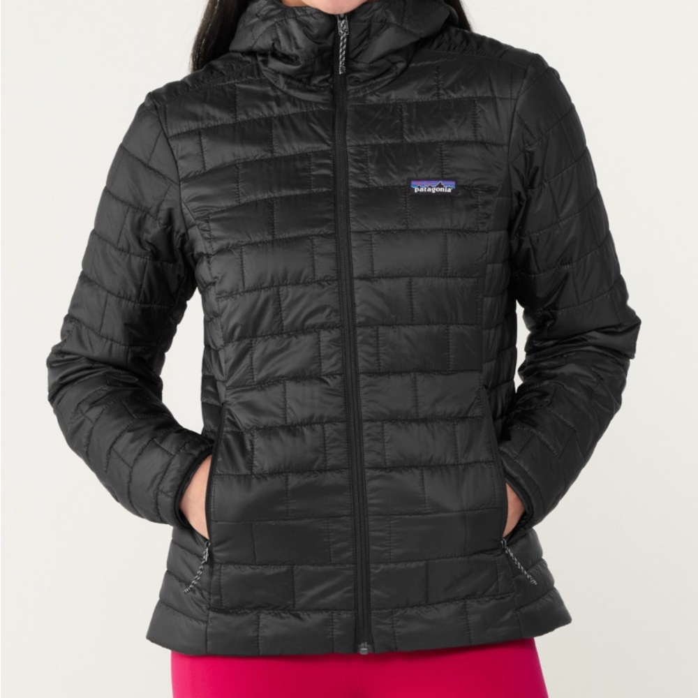 Patagonia Women's Nano Puffy Hoody Black Quilted Jacket